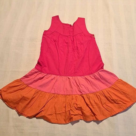 Crazy 8 girls size Large or 10/12 color block tank dress, sequin accents no fade - Picture 5 of 6